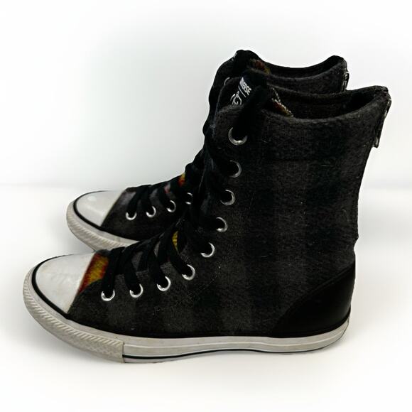 Converse x Woolrich Chuck Taylor All Star Street Hiker High Plaid Women Size 6.5 - Picture 2 of 10